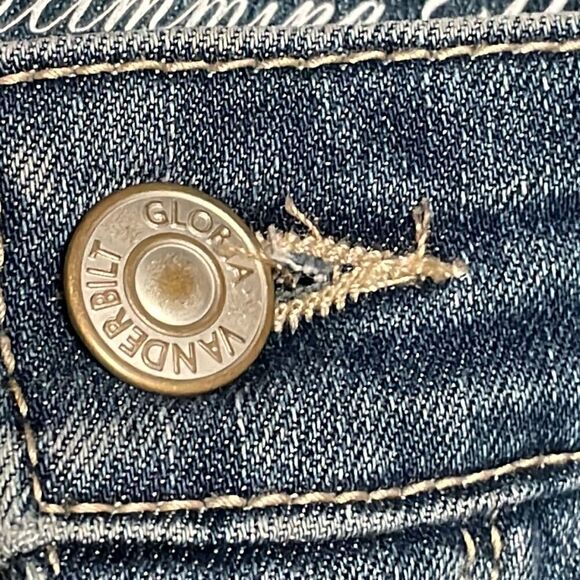 Gloria Vanderbilt All-around Slimming Effect button fly Rail Straight crops 16 - Picture 6 of 15